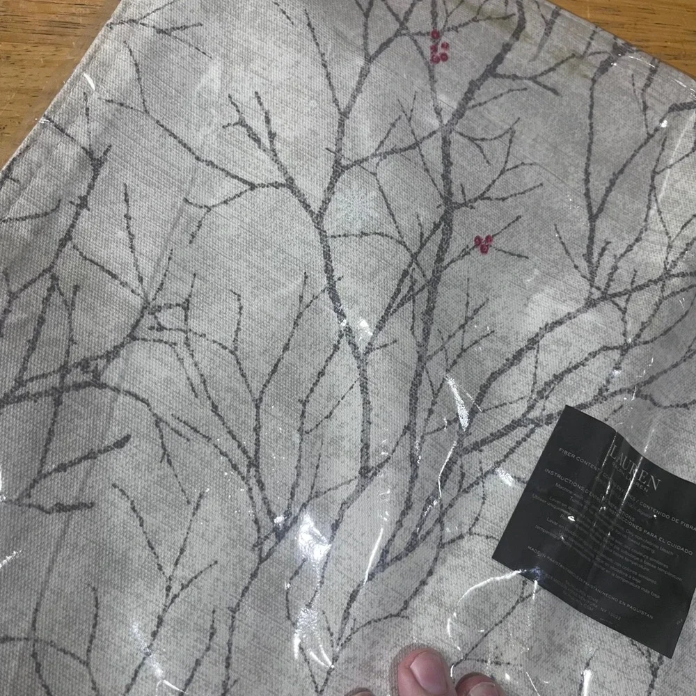 Lauren Ralph Lauren Holiday Winter Branch Berry Cotton Placemats Set‎ of 4 NEW